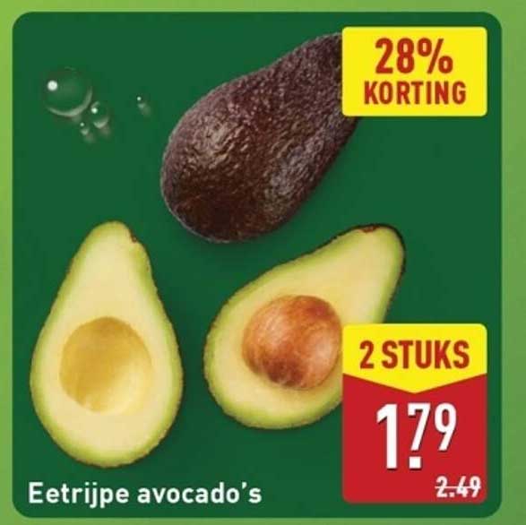 Eetrijpe avocado’s