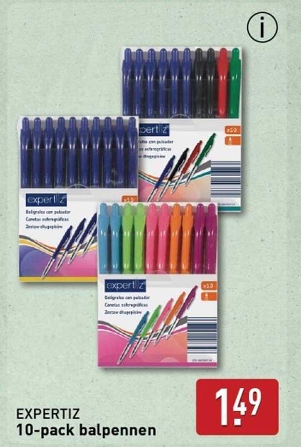 EXPERTIZ 10-pack balpennen