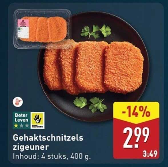 Gehaktschnitzels zigeuner