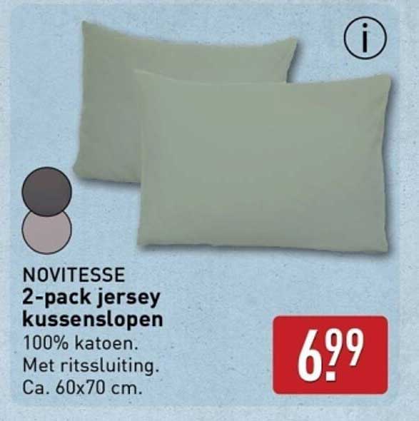 NOVITESSE 2-pack jersey kussenslopen