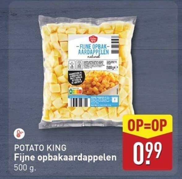 POTATO KING Fijne opbakaardappelen 500 g.