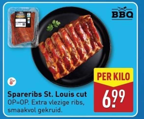Spareribs St. Louis cut