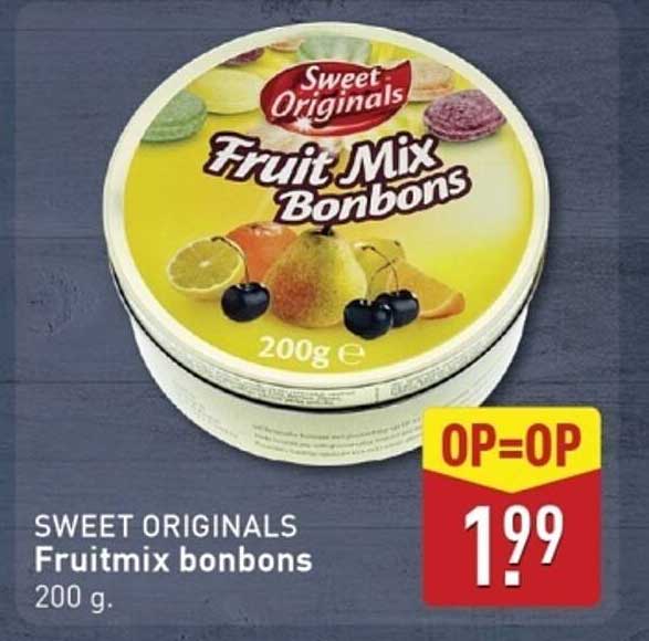 Sweet Originals Fruitmix bonbons 200 g.