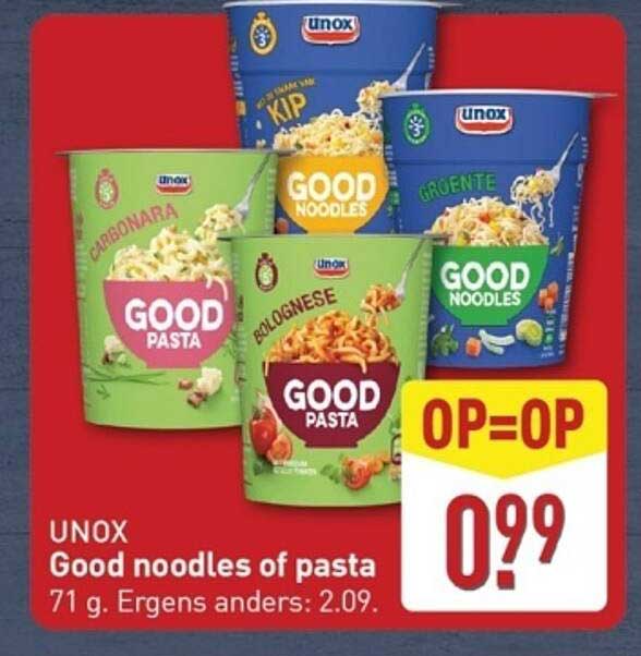 UNOX Good noodles of pasta