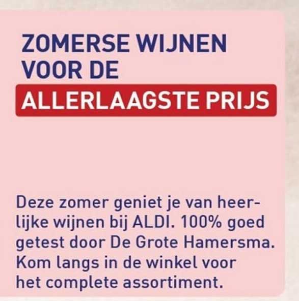 ZOMERSE WIJNEN VOOR DE ALLERLAAGSTE PRIJS