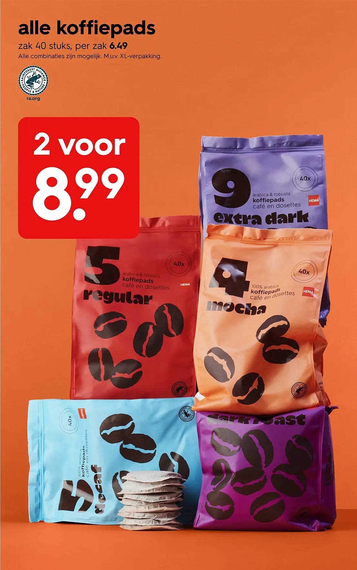 alle koffiepads