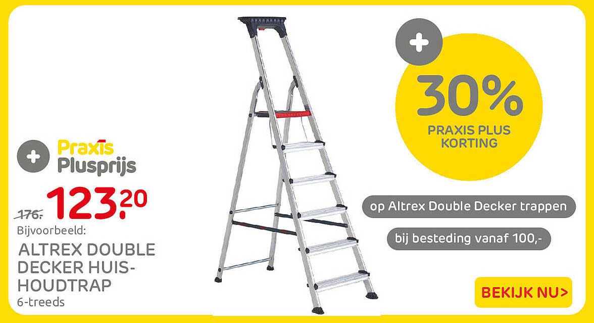 Altrex Double Decker huishoudtrap 6-treeds