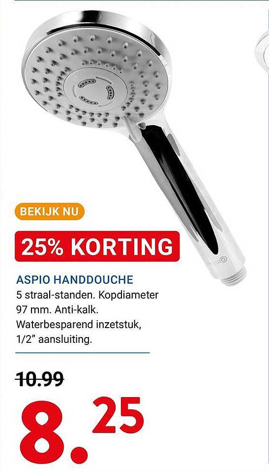 ASPIO HANDDOUCHE 25% KORTING