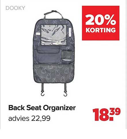 Back Seat Organizer 20% Korting