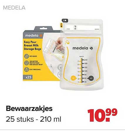 Bewaarzakjes 25 stuks - 210 ml