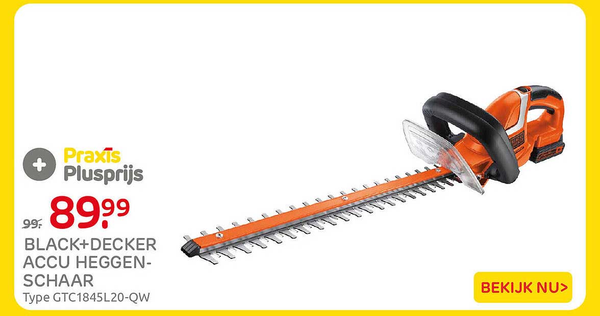 BLACK+DECKER ACCU HEGGEN-SCHAAR Type GTC1845L20-QW