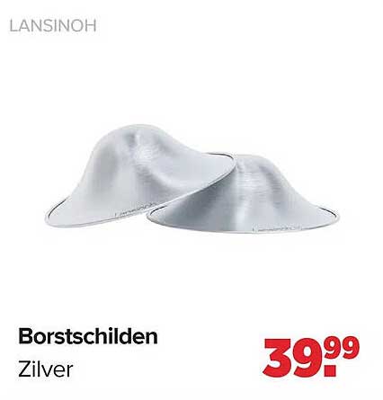 Borstschilden Zilver