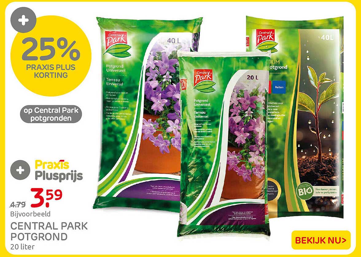 Central Park potgrond 20 liter