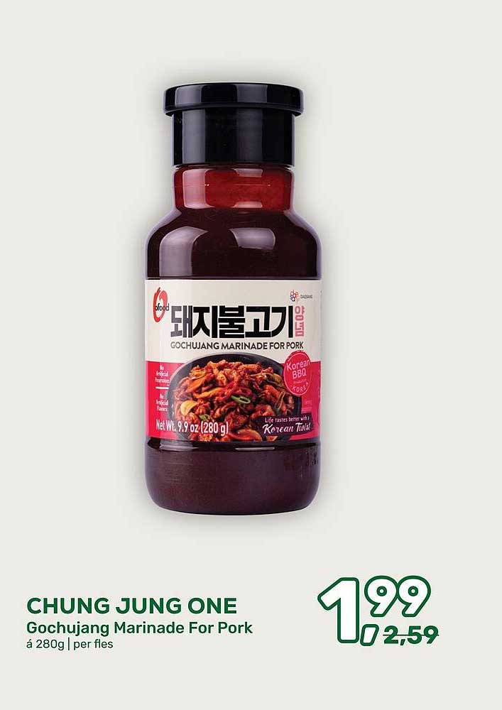 CHUNG JUNG ONE Gochujang Marinade For Pork á 280g | per fles