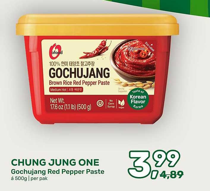 CHUNG JUNG ONE Gochujang Red Pepper Paste á 500g | per pak