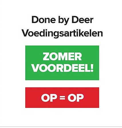Done by Deer Voedingsartikelen ZOMER VOORDEEL! OP = OP
