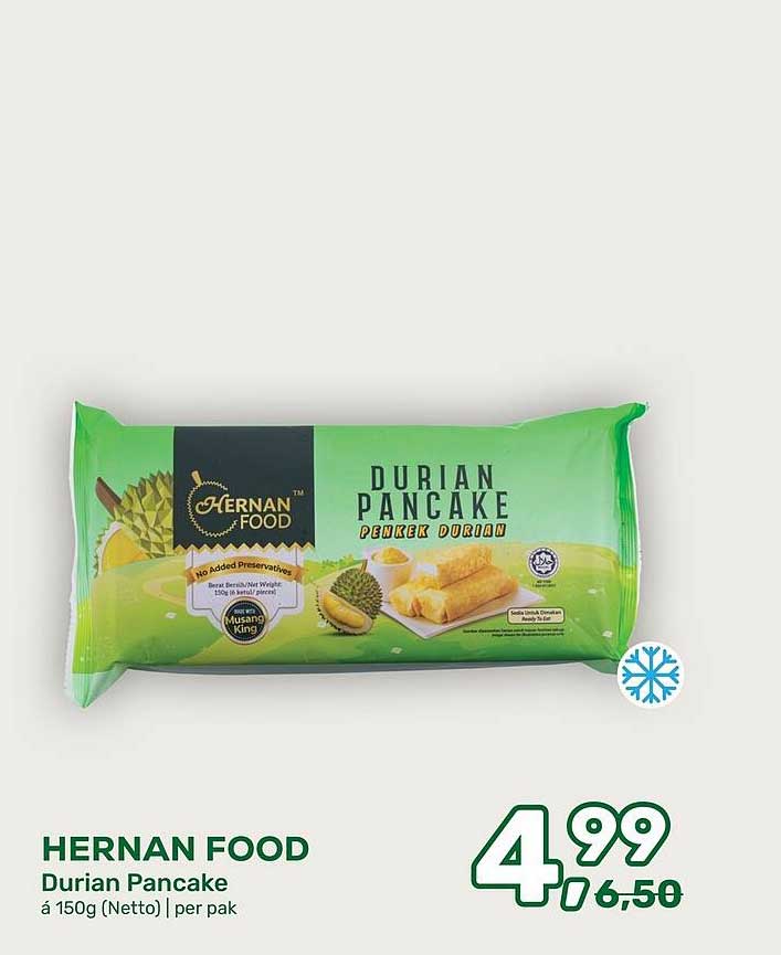 HERNAN FOOD Durian Pancake à 150g (Netto) | per pak