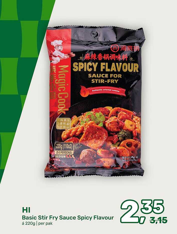 HI Basic Stir Fry Sauce Spicy Flavour á 220g | per pak
