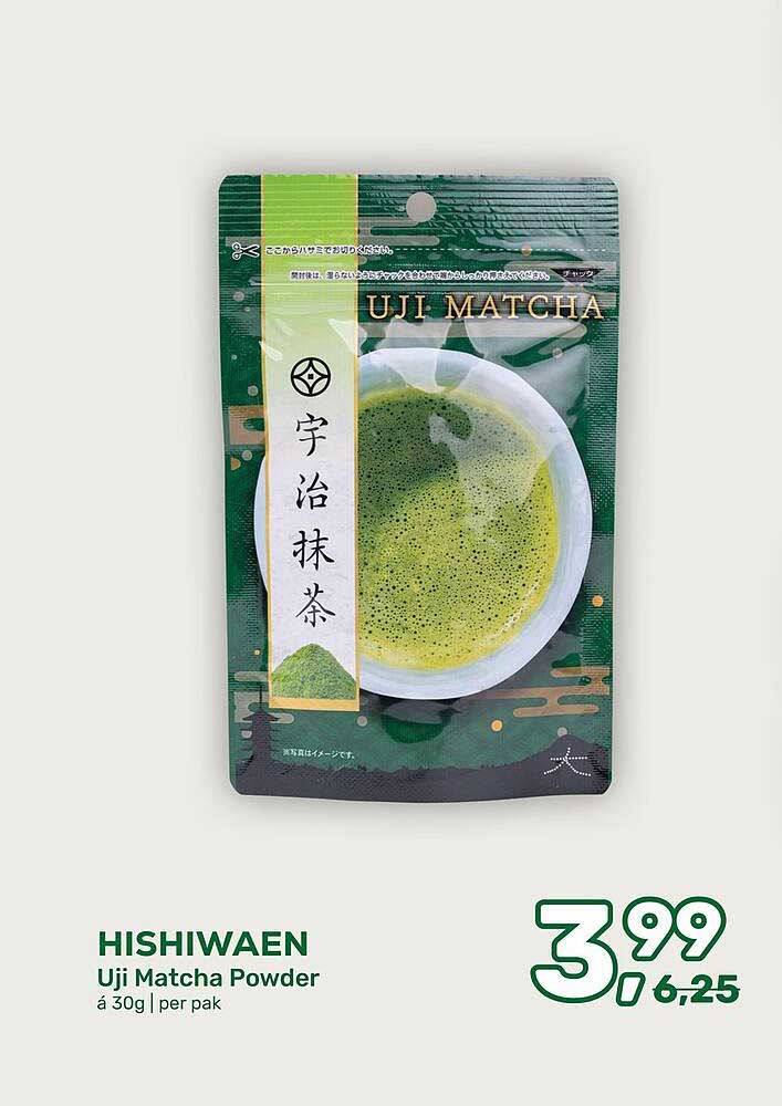 HISHIWAEN Uji Matcha Powder á 30g | per pak