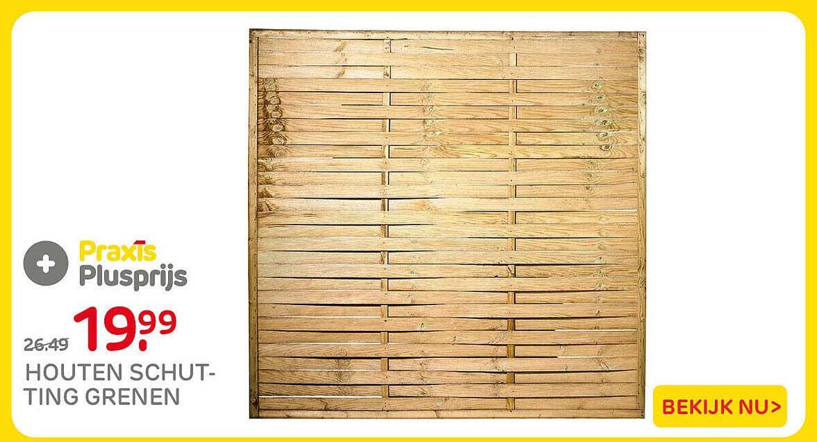 HOUTEN SCHUT-TING GRENEN