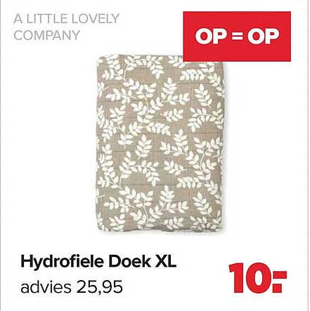 Hydrofiele Doek XL OP = OP