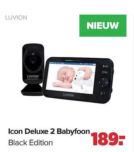 Icon Deluxe 2 Babyfoon Black Edition