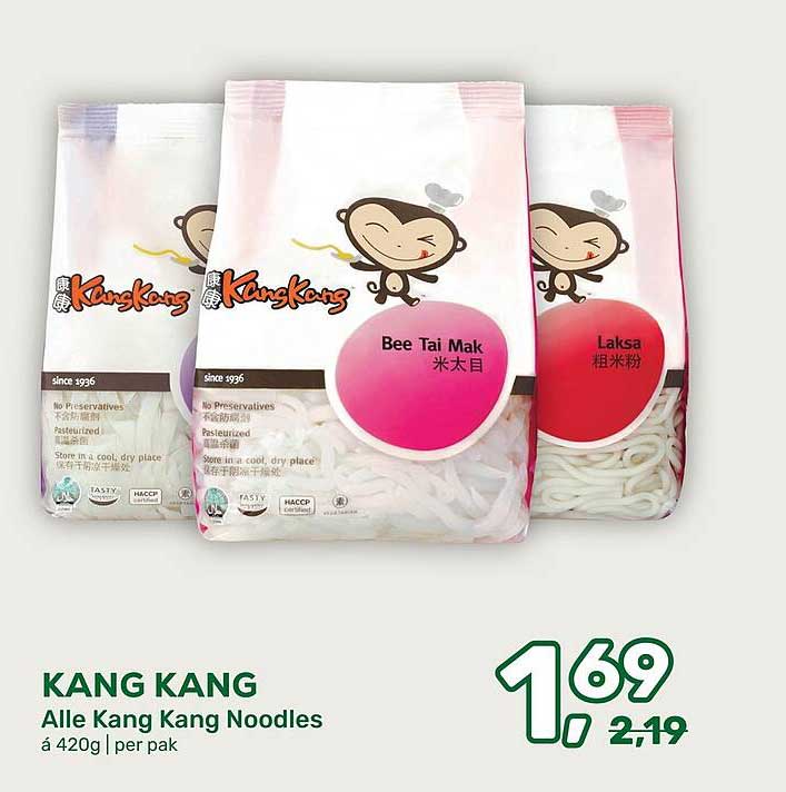 KANG KANG Alle Kang Kang Noodles á 420g | per pak