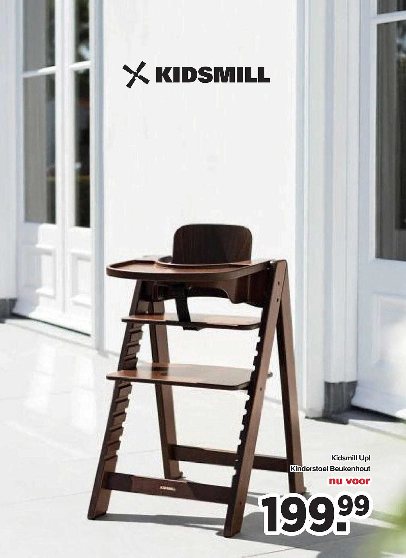 Kidsmill Up! Kinderstoel Beukenhout