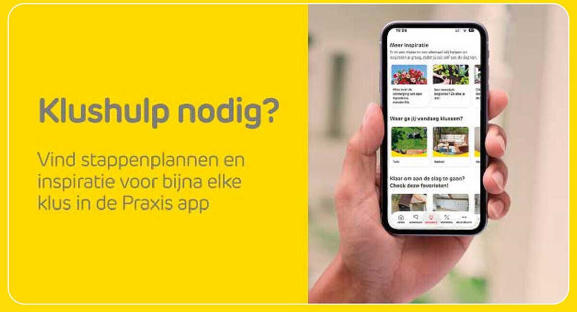 Klushulp nodig? Vind stappenplannen en inspiratie voor bijna elke klus in de Praxis app