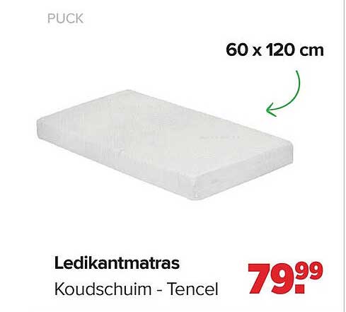 Ledikantmatras Koudschuim - Tencel