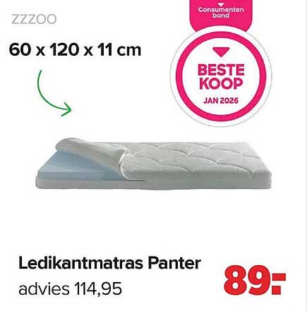 Ledikantmatras Panter