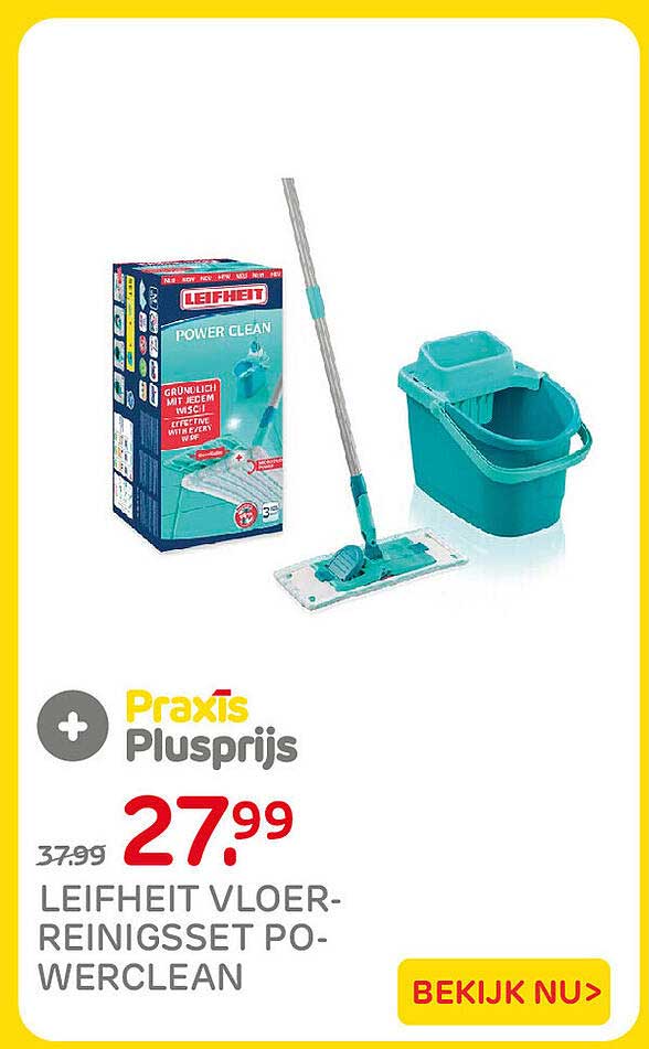 LEIFHEIT VLOER-REINIGSSET POWERCLEAN