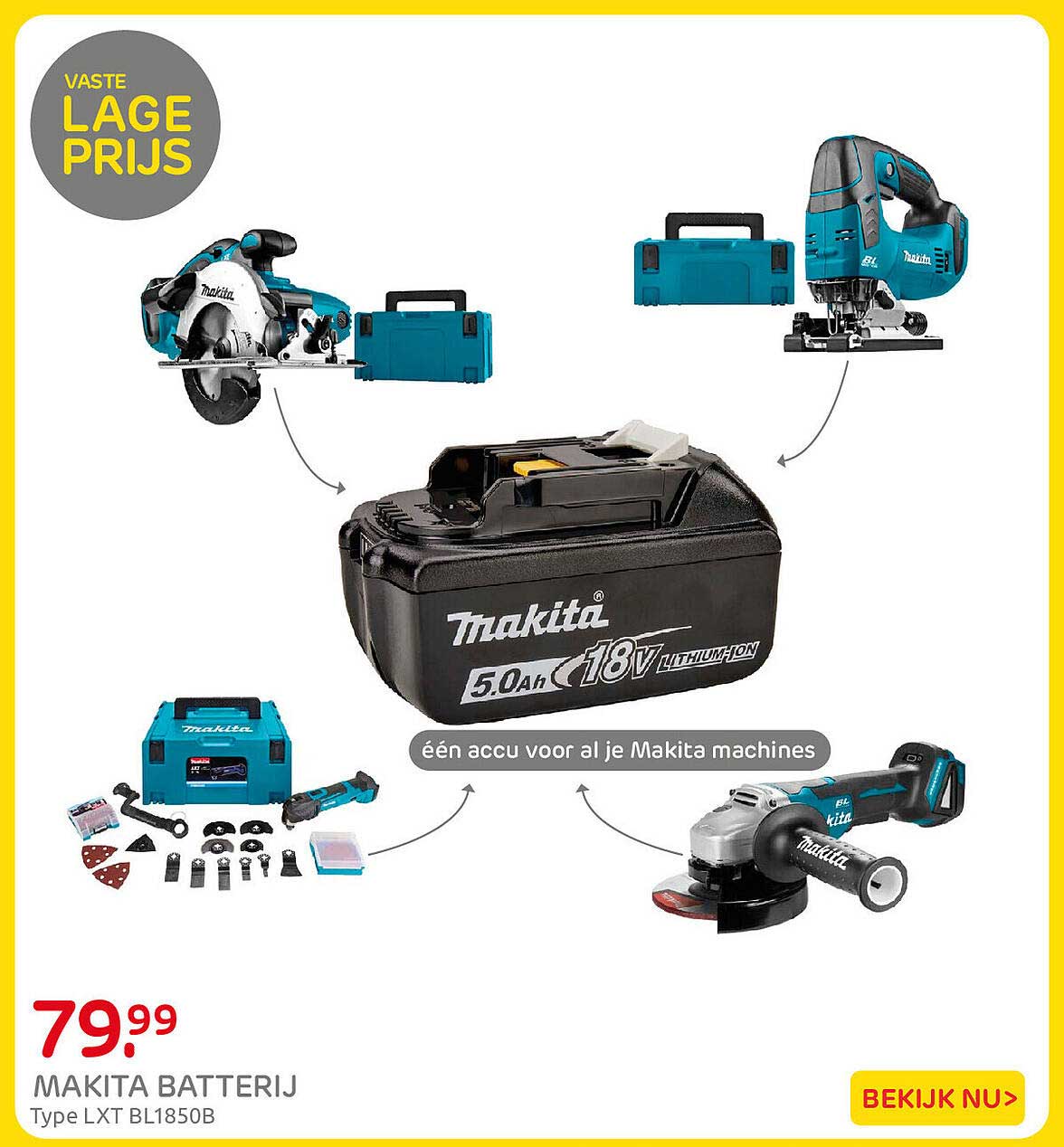 MAKITA BATTERIJ Type LXT BL1850B