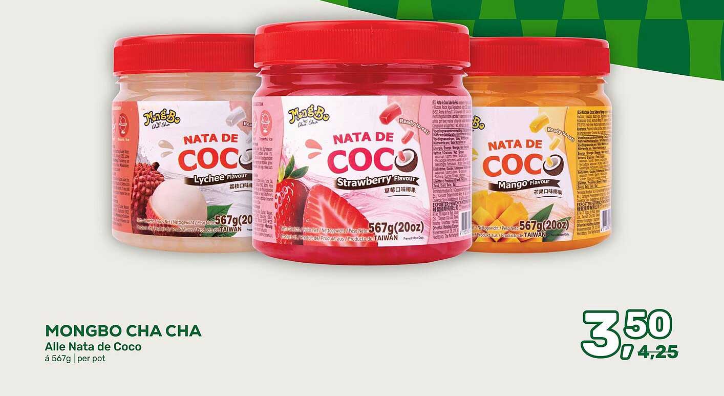 MONGBO CHA CHA Alle Nata de Coco á 567g | per pot