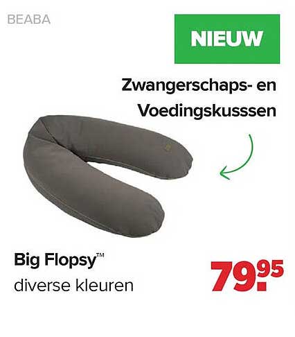 NIEUW Zwangerschaps- en Voedingskussen Big Flopsy™ diverse kleuren