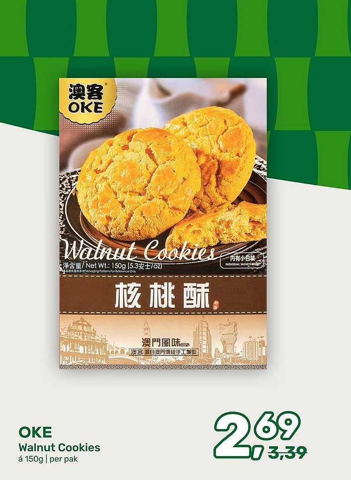 OKE Walnut Cookies á 150g | per pak
