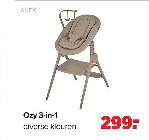 Ozy 3-in-1 diverse kleuren