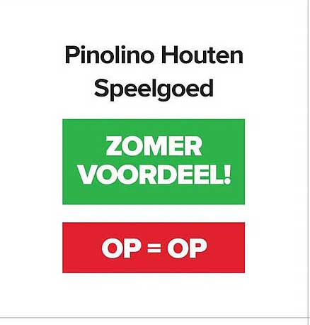 Pinolino Houten Speelgoed ZOMER VOORDEEL! OP = OP
