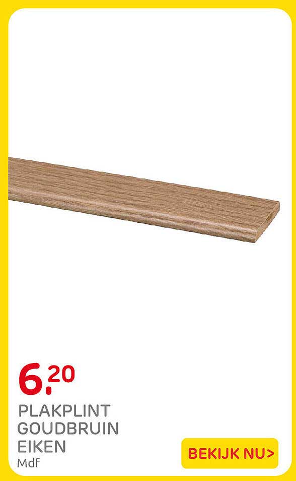 PLAKPLINT GOUDBRUIN EIKEN MDF
