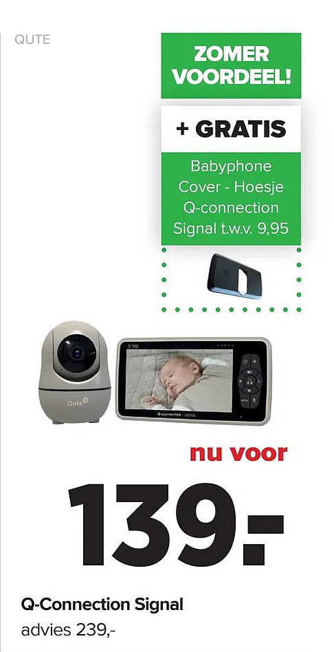 Q-Connection Signal + GRATIS Babyphone Cover - Hoesje Q-connection Signal t.w.v. 9,95