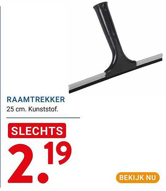 RAAMTREKKER 25 cm. Kunststof.