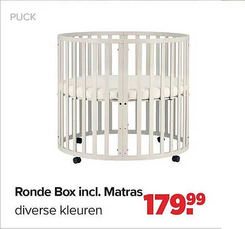 Ronde Box incl. Matras diverse kleuren