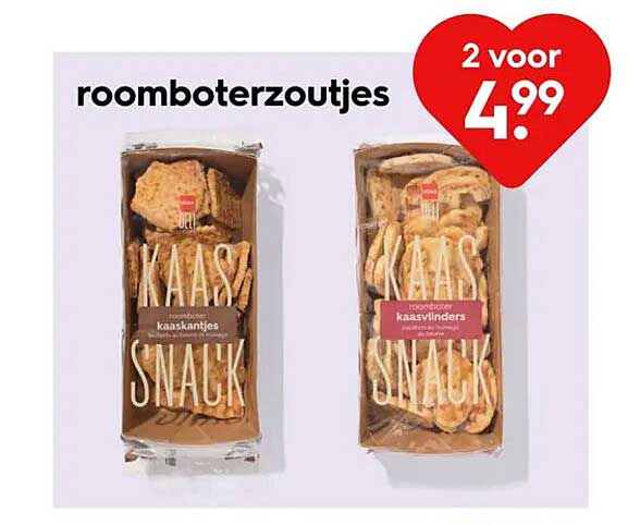 roomboterzoutjes 2 voor 4,99