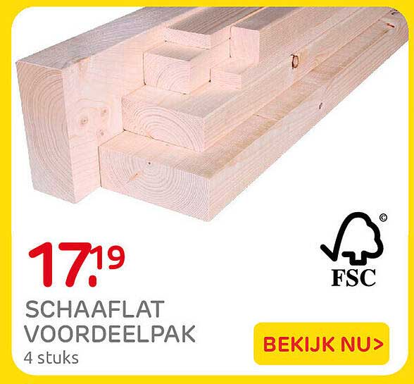 SCHAAFLAT VOORDEELPAK 4 stuks