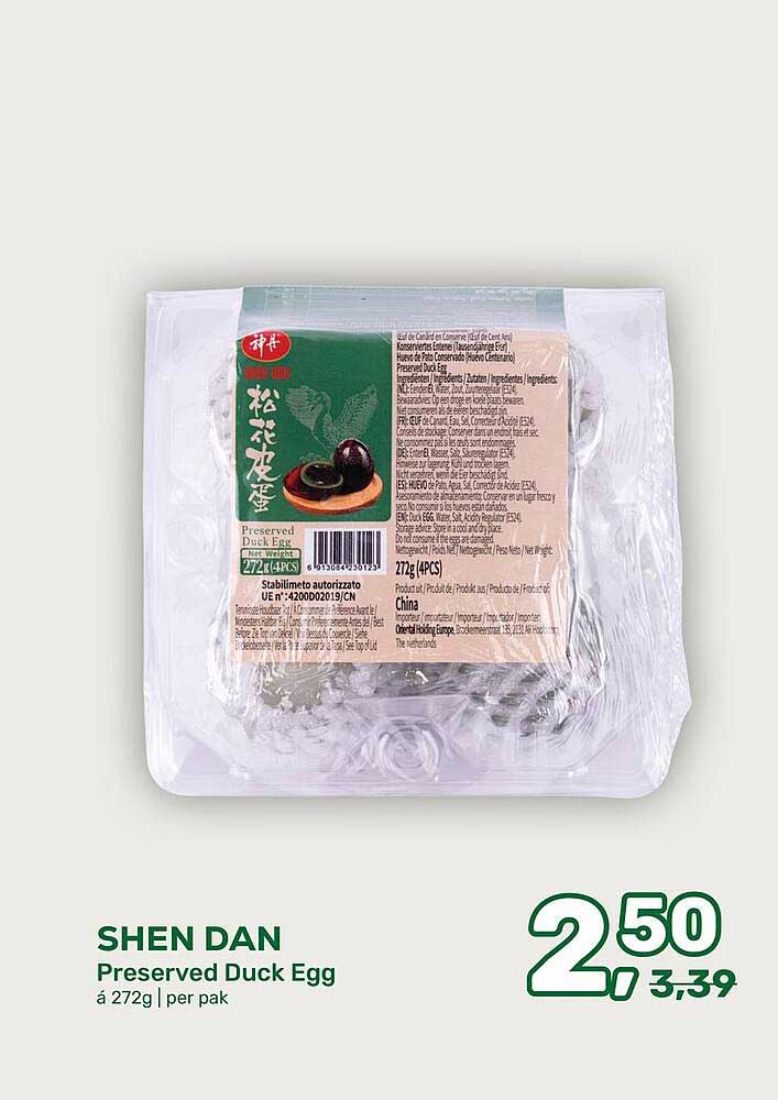 SHEN DAN Preserved Duck Egg
