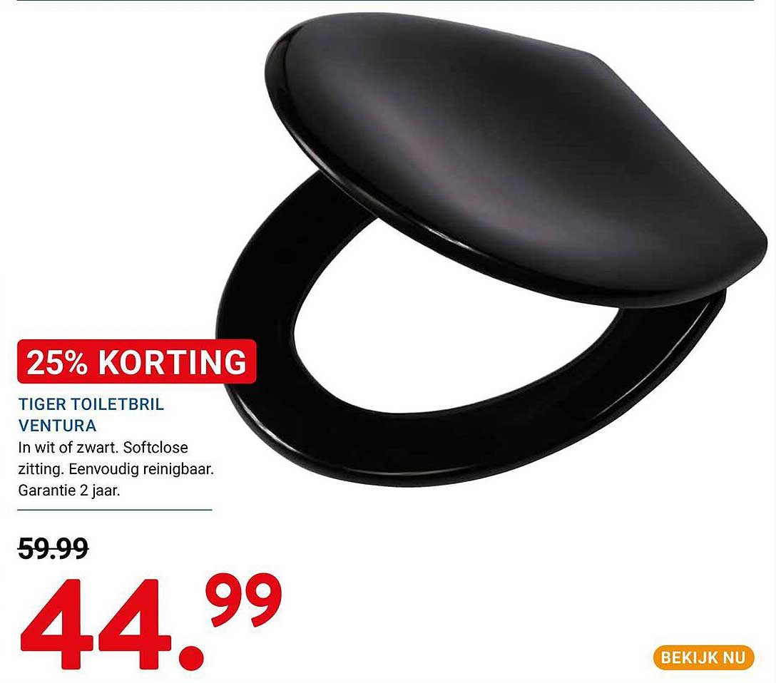 TIGER TOILETBRIL VENTURA 25% KORTING