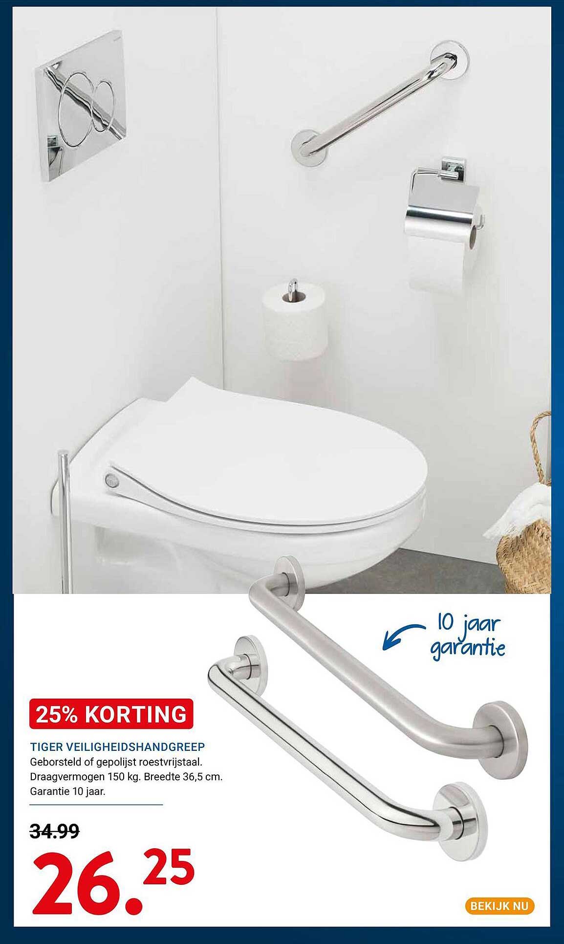 TIGER VEILIGSHANDGREEP 25% KORTING