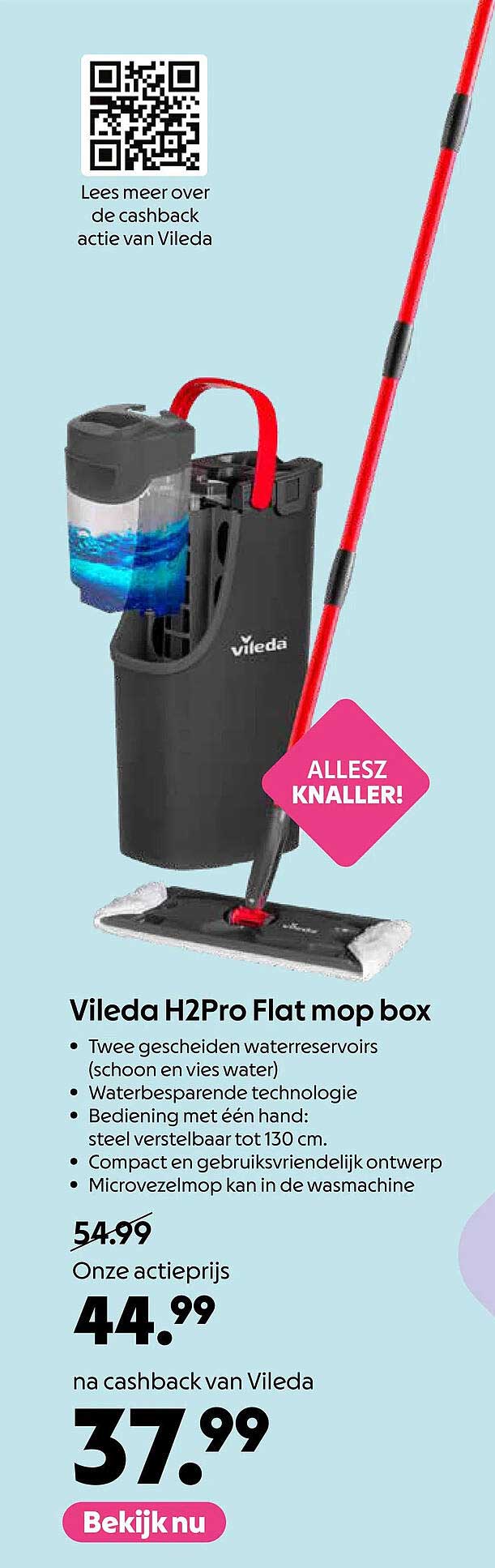 Vileda H2Pro Flat mop box