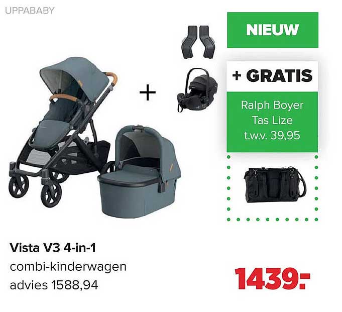 Vista V3 4-in-1 combi-kinderwagen advies 1588,94