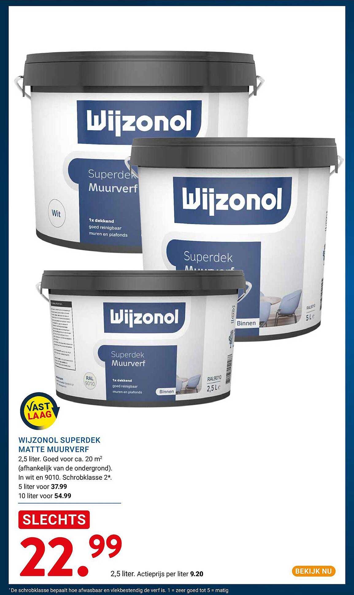 WIJZONOL SUPERDEK MATTE MUURVERF